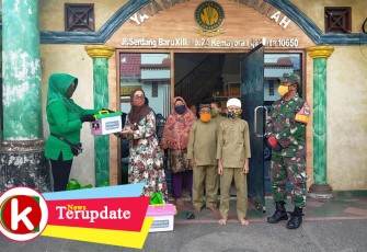 Senyum Bahagia Anak Panti Asuhan Nur Amallah Sambut Bantuan Persit Ranting 08 Koramil Kemayoran 