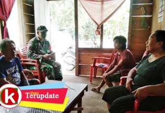 Babinsa Ajak Warga Tunda Mudik
