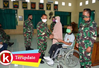 Serda Purnawirawan Sunarno Dapat Santunan Lebaran Pangdam IV Diponegoro