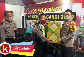 Kapolres Batang Berikan Bingkisan ke Anggota TNI-Polri di Pos Pengamanan dan Pos Pelayanan