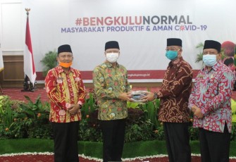 Gubernur Rohidin saat Coffee Morning dengan Kemenag dan rombongan