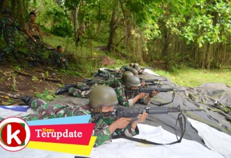 Yonmarhanlan VIII Bitung Laksanakan Latihan Menembak TW 2 TA 2020