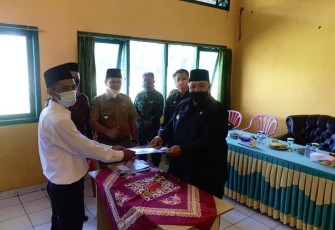 Wakil Bupati Bengkulu Selatan Rifai Tajuddin Lantik Anggota BPD Empat Desa di Kecamatan Kedurang 