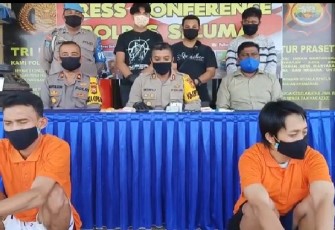 konferensi pers Polres Seluma