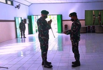 Dandim 1310/Bitung Pimpin Korps Raport Purna Tugas Anggota MPP