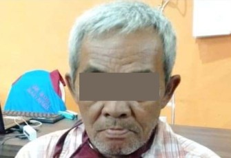 Tersangka saat diamankan