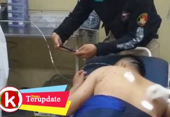 Korban saat mendapat penanganan medis