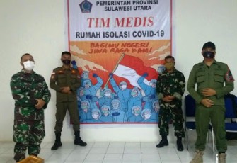 Personel TNI-Polri dan Satpol PP Berjaga di Rumah Singgah Covid-19