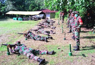 Kodim 1310/Bitung Kembali Gelar Latihan Menembak Senjata Ringan