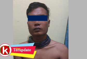 Tersangka saat diamankan