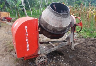 Mesin Molen Nampak Gagah di Lokasi Pengerjaan TMMD