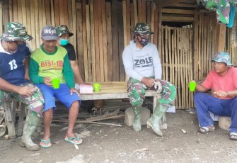 Keakraban TNI dan Warga di TMMD ke 108 Kodim 1425/Jeneponto