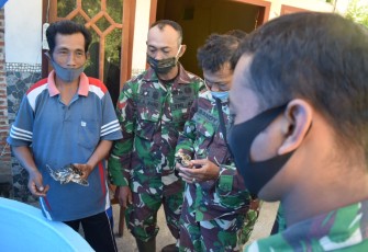 Haru dan Bangga Sumarli kepada Dansatgas TMMD Kodim 0807/Tulungagung