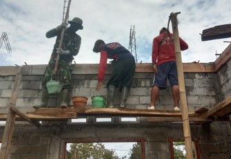 Pengerjaan Mushola TMMD 108 Juga dengan Alat Seadanya