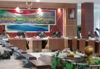 Tim Wasev TMMD Mabes TNI-AD Berkunjung ke Raja Ampat