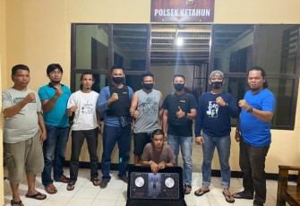 Tersangka dan Barang Bukti saat diamankan