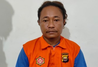Tersangka saat diamankan