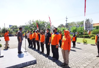 Kalaksa BPBD Jatim gelar apel pasukan
