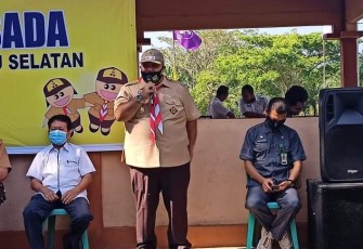 Wakil Bupati Bengkulu Selatan Rifai Tajuddin Saat Memberikan Arahan 