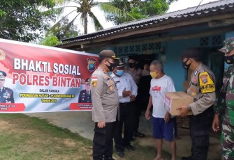 Polres Bintan dan Jajaran Serentak Gelar Bhakti Sosial Dalam Rangka Meriahkan HUT ke-75 Kemerdekan RI
