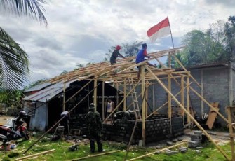 Kodim 1310/Bitung Rehab Rumah Warga