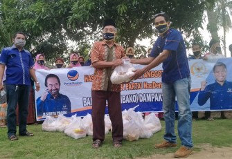 Hasbi Anshory Kembali Salurkan Bantuan Paket Sembako Kepada Masyarakat Terdampak Covid-19