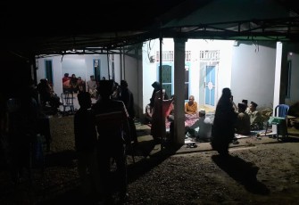 Suasana rumah duka usai kejadian