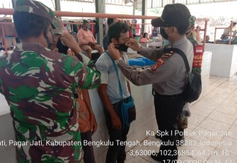 Polsek Pagar Jati Bersama Tripika Sosialisasi Protokol Kesehatan dan Maklumat Kapolri