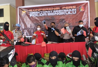 Polda Bengkulu Mengelar Press Release 