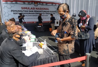 KPU Kediri Gelar Simulasi Pemilihan Bupati dan Wakil Bupati 