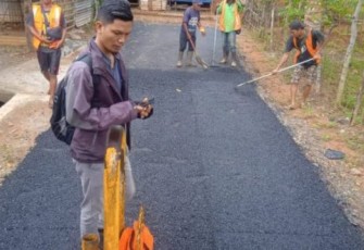PUPR Kota Bengkulu Gencar Lakukan Pengaspalan Hotmix Setiap Ruas Jalan 