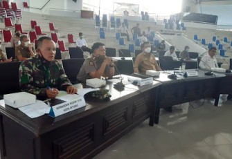 Bahas P4GN dan Perkusor Narkotika Bersama Anggota Pansus III DPRD Kota Bitung Kasdim 1310/Bitung Sampaikan Masukan Serta Saran