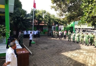 Muspika kecamatan Tulis menggelar apel Siaga Tanggap Bencana di halaman kantor kecamatan setempat, Rabu (25/11/2020)