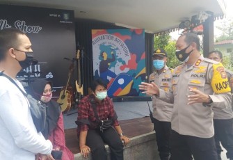 Kapolres Bengkulu AKBP Pahala Simanjuntak Mendatangi Lokasi Taman Budaya 
