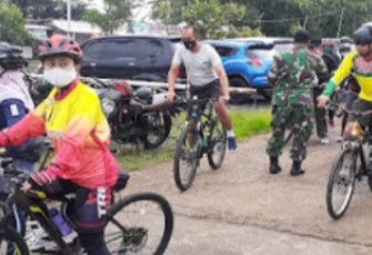 Gowes Santai Kasdim Bersama Anggota Kodim 0715/Kendal
