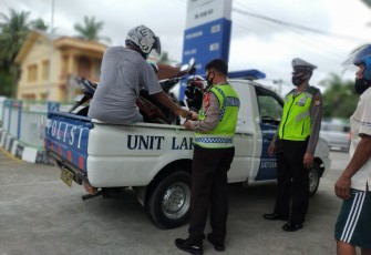 Sejumlah Motor Bertangki Besar Diamankan Polisi Dari Lokasi APMS