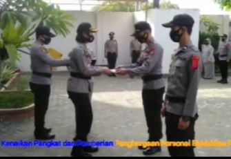 Kabid Dokkes dan 10 Personel Dapat Penghargaan Dari Kapolda Bengkulu