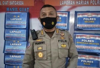 Direktur Lalu Lintas Polda Bengkulu Kombes Pol Prabowo Santoso SIK MH