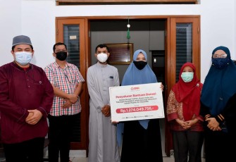 Laznas PPPA Daarul Quran Salurkan Donasi ke Keluarga Mendiang Ustadz Maaher