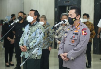Kapolri Jendral Listyo Sigit Prabowo berkunjung ke Mahkamah Agung (MA) untuk menemui Ketua MA Muhammad Syarifuddin.