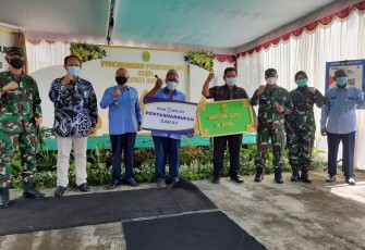 Forkompimda laksanakan pencanangan pembangunan Aula Kodim Bantul dengan luas bangunan 37.00 m x 22.60 m. Aula ini direncanakan akan difungsikan sebagai lapangan tenis indoor, kamar mandi dan ruang ganti.