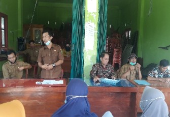 Pemerintah Desa Dusun Baru Gelar Sosialisasi Validasi Data Penerima BLT-DD Tahun 2021