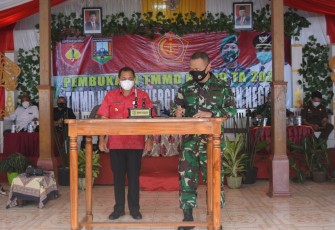 Dandim Salatiga Tanda Tangani Naskah Kerjasama TMMD Reguler ke 110 