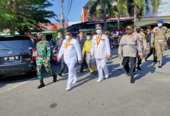 Polres Karimun Gelar Pengamanan Penyambutan Bupati dan Wakil Bupati Periode 2021-2024
