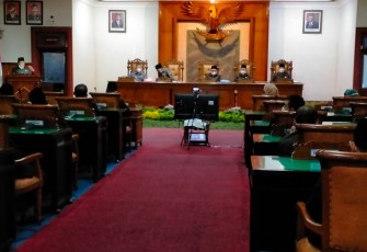 Rapat Paripuma DPRD Kabupaten Tulungagung Dalam Rangka Penyerahan Rekomendasi LKPJ Bupati Tulungagung Akhir Tahun Anggaran 2020