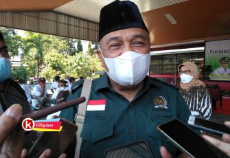 Endro Hermono Anggota Komisi IV DPR RI Fraksi Partai Gerindra Dapil VI Jawa Timur Saat di Kota Blitar (foto : Faisal NR / Klikwarta.com Blitar)