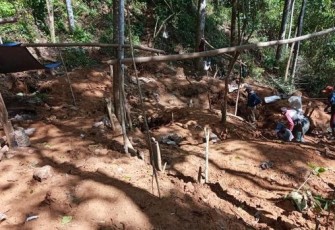 Lokasi Tambang Emas Ilegal di Gunung Liman