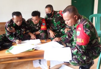 Babinsa Koramil Sengah Temila Asah Kemampuan Teritorial 