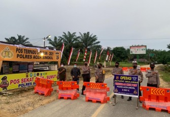 Tim Gabungan Tutup Pintu Perbatasan Aceh Singkil-Sumut