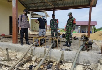 Pastikan Kondisi Peralatan Damkar Di Wilayah, Koramil Dan Polsek Teluk Batang Laksanakan Pengecekan